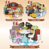 Stadtansicht Blumenladen Café Hamburg Restaurant Bausteine DIY Konstruktionssteine Spielzeug Geschenk für Kinder
