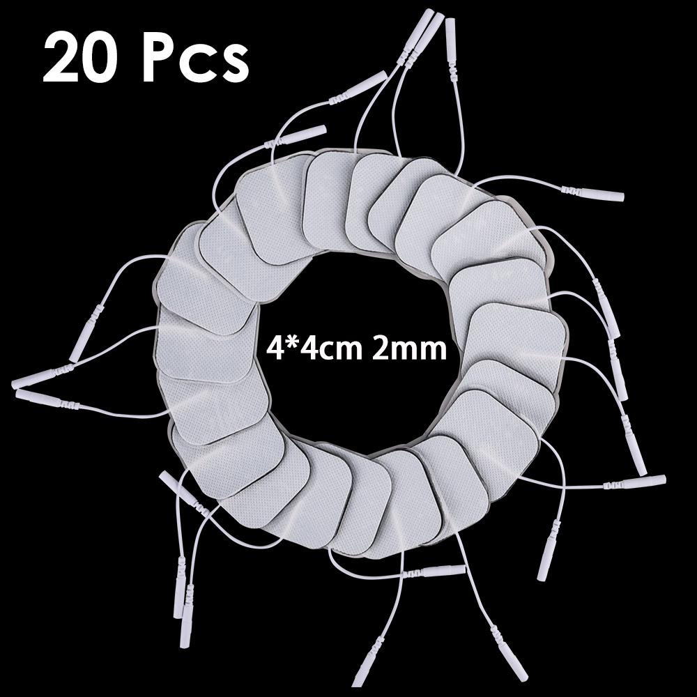 Herbruikbare 4x4cm 5x5cm Tens Elektrodepads Zelfklevende Gel Voor Digitale Therapie Massager 2.0mm