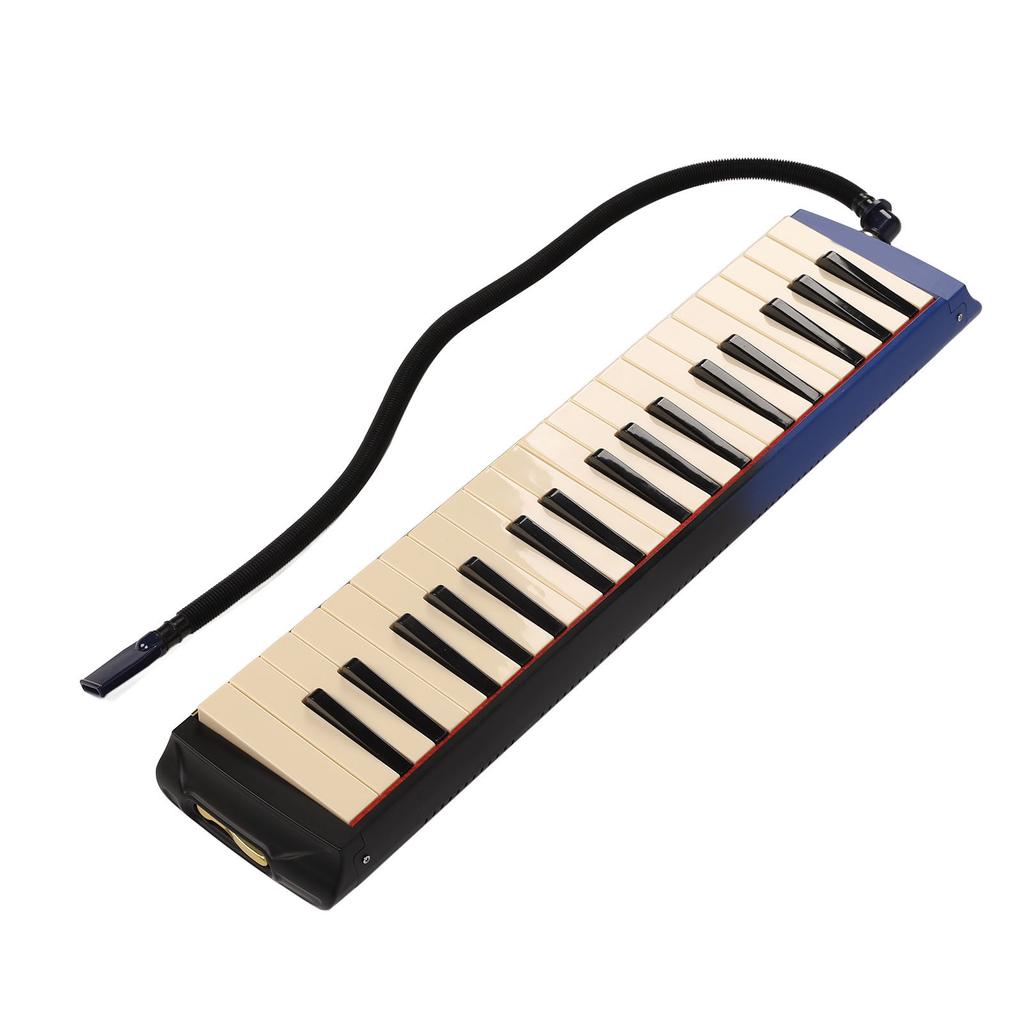 37 Key Melodica Instrument Piano Double Soft Tubes 2pcs Mouthpiece Melodica Air Piano Keyboard with