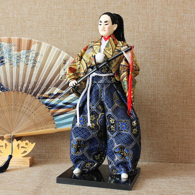 30cm Japanese Samurai Doll Ninja Figurine Decoration of Sushi Restaurant Izakaya Hotel Restaurant Decorative Japanese-style Gift
