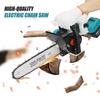 2000W 12Inch Cordless Electric Chain Saw Garden Woodworking Tool Brushless Motor Wood Cutter Power Tool