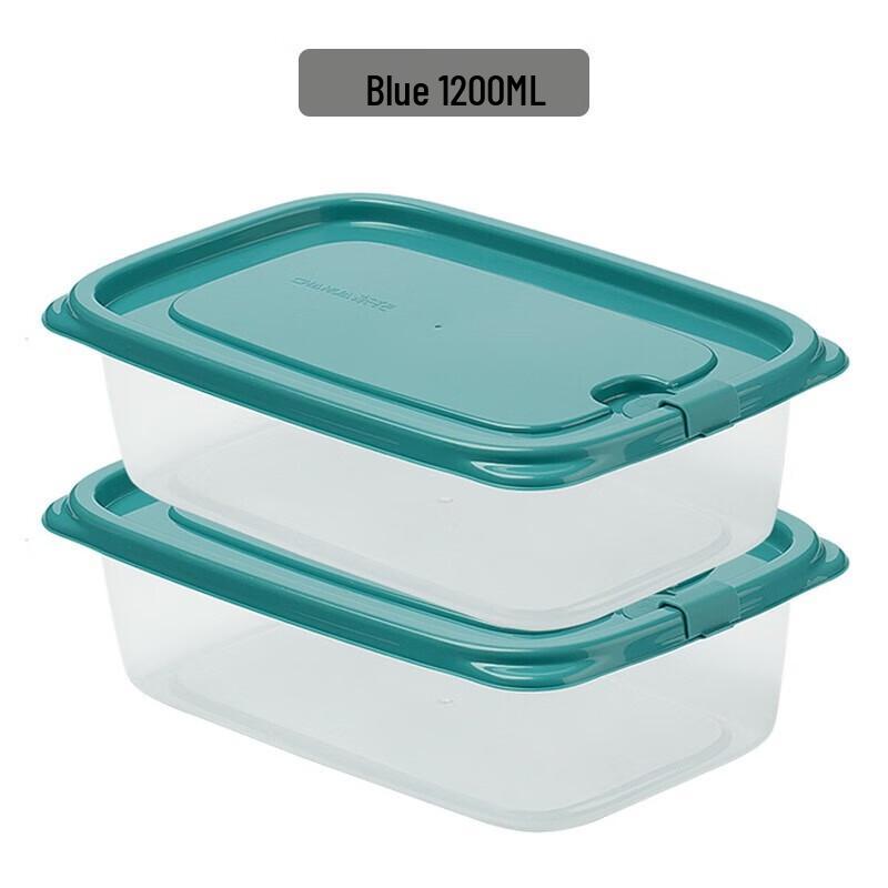 ChaHua Rectangular Food Storage Containers, 1200ML Set of 2