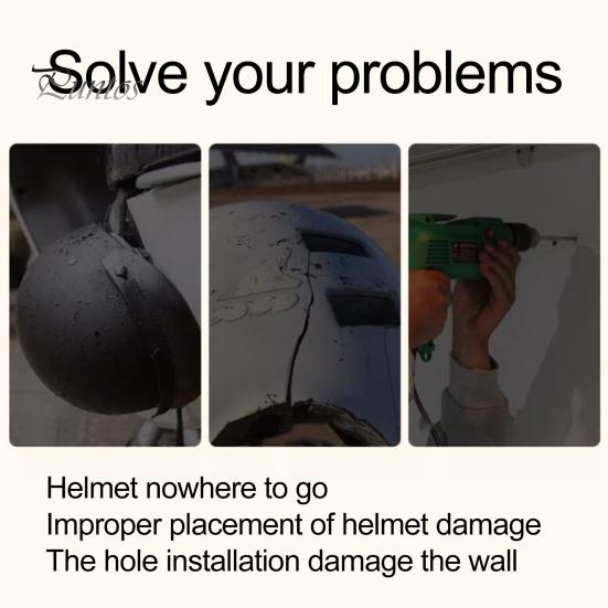 Wandhalterung für Motorradhelme, 180 Grad drehbar, robuster Displayhalter für Motorrad-, Fahrrad- und Sporthelme, Aufbewahrungsständer