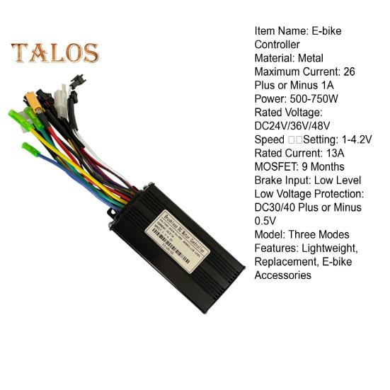 Controlador de e-bike 24/36/48 V 500/750 W 26 A 3 modos ajustável scooter elétrico bicicleta brushless controlador de velocidade do motor acessórios para e-bike
