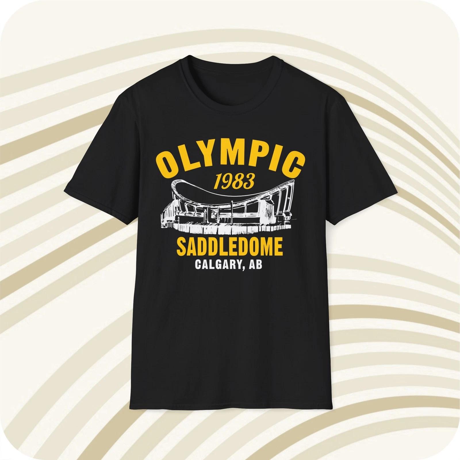 Men s and Women s T-shirts Olympic Saddledome 1983 Classic Cut Hockey T-Shirt - Calgary Flames XXXXL