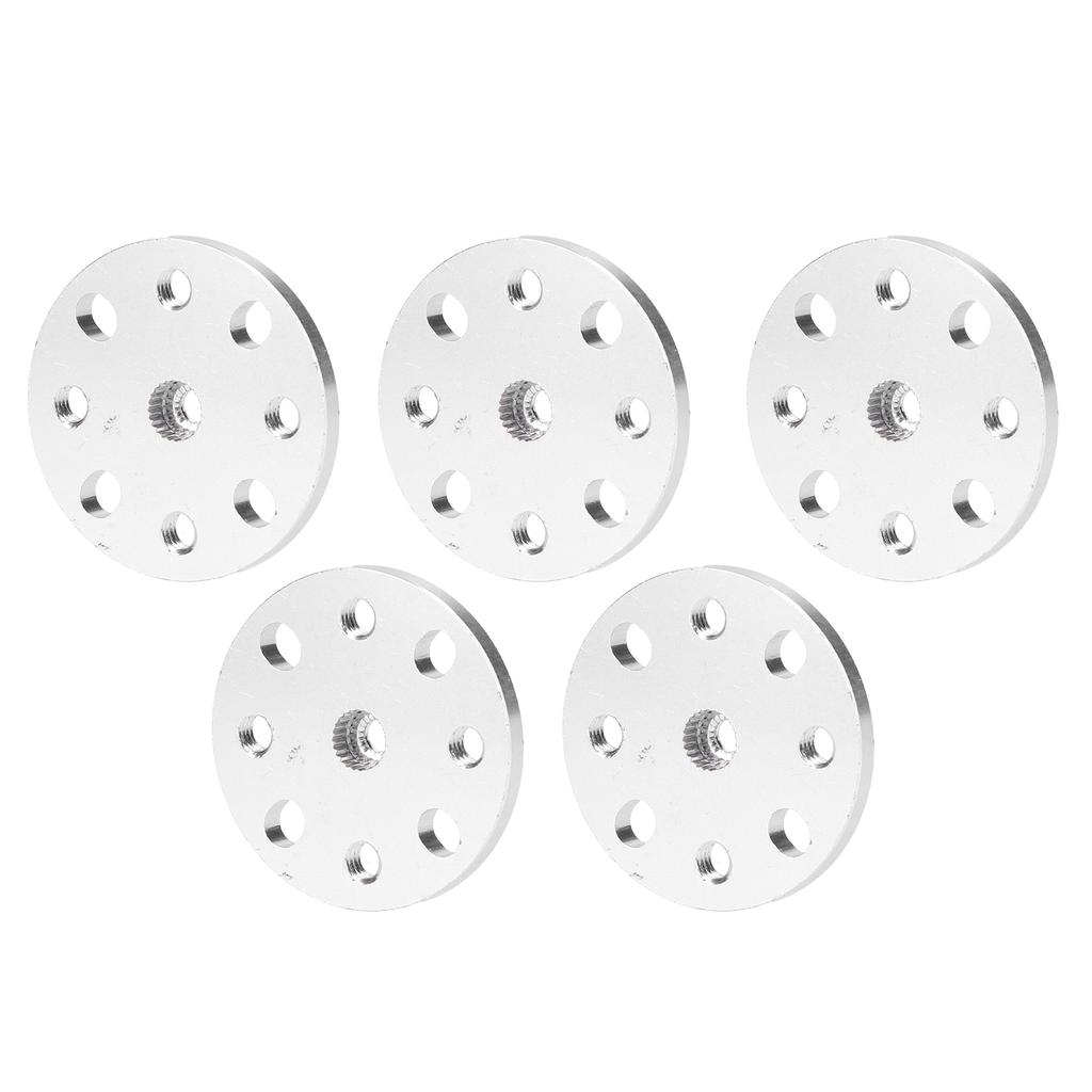 5Pcs Servo Horn Aluminum Alloy High Strength Light Duty Four M4 Threaded Holes 24 Tooth Spline Hub