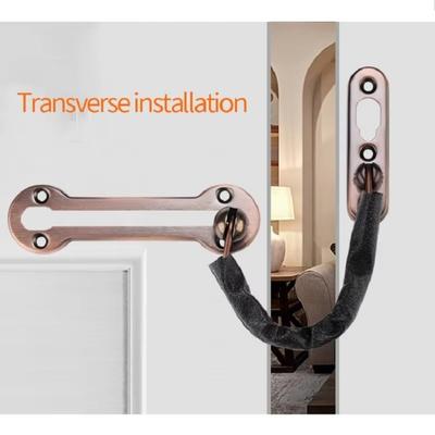 Anti-theft Door Locks Stainless Steel Thickening Security Chain Household Nail Free Glue Doors Bolt Latch Door Lock Hardware