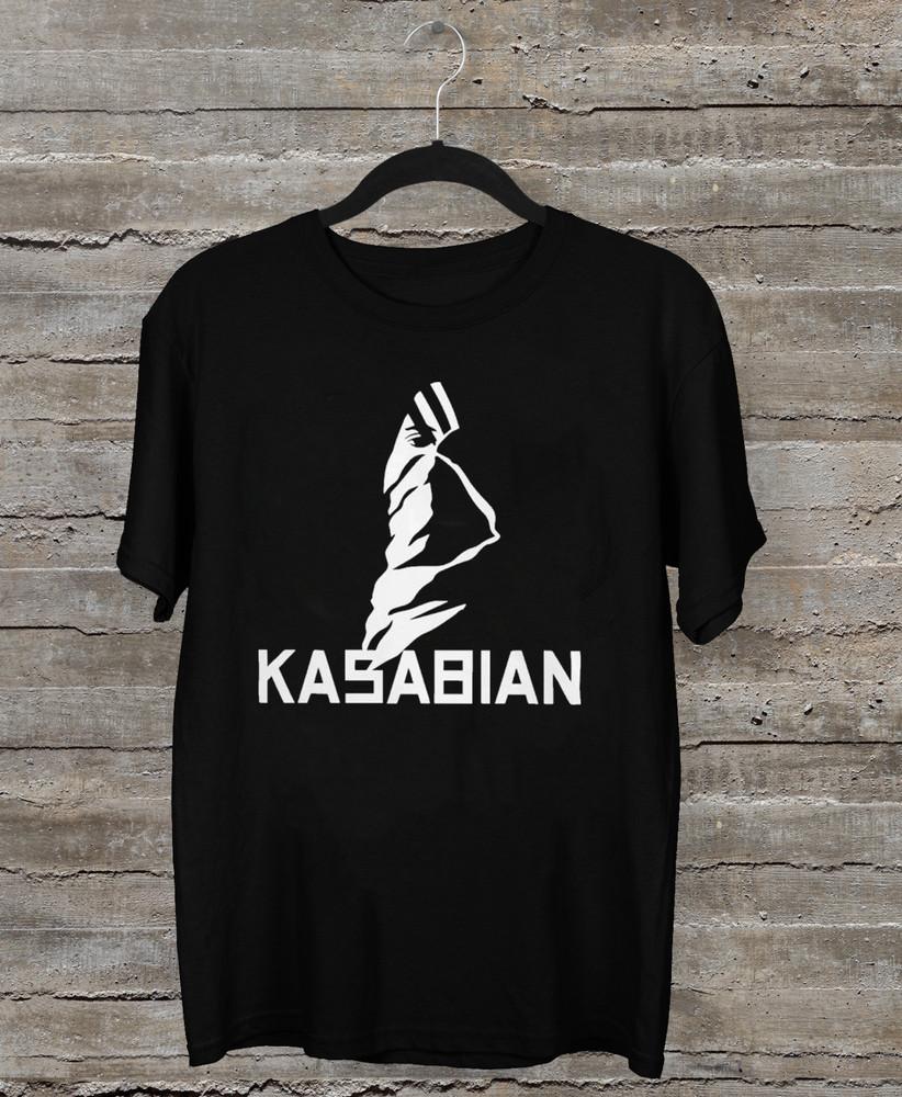 NEW Kasabian Band Collection Short Sleeve Black All Size T-Shirt Unisex T-Shirt S