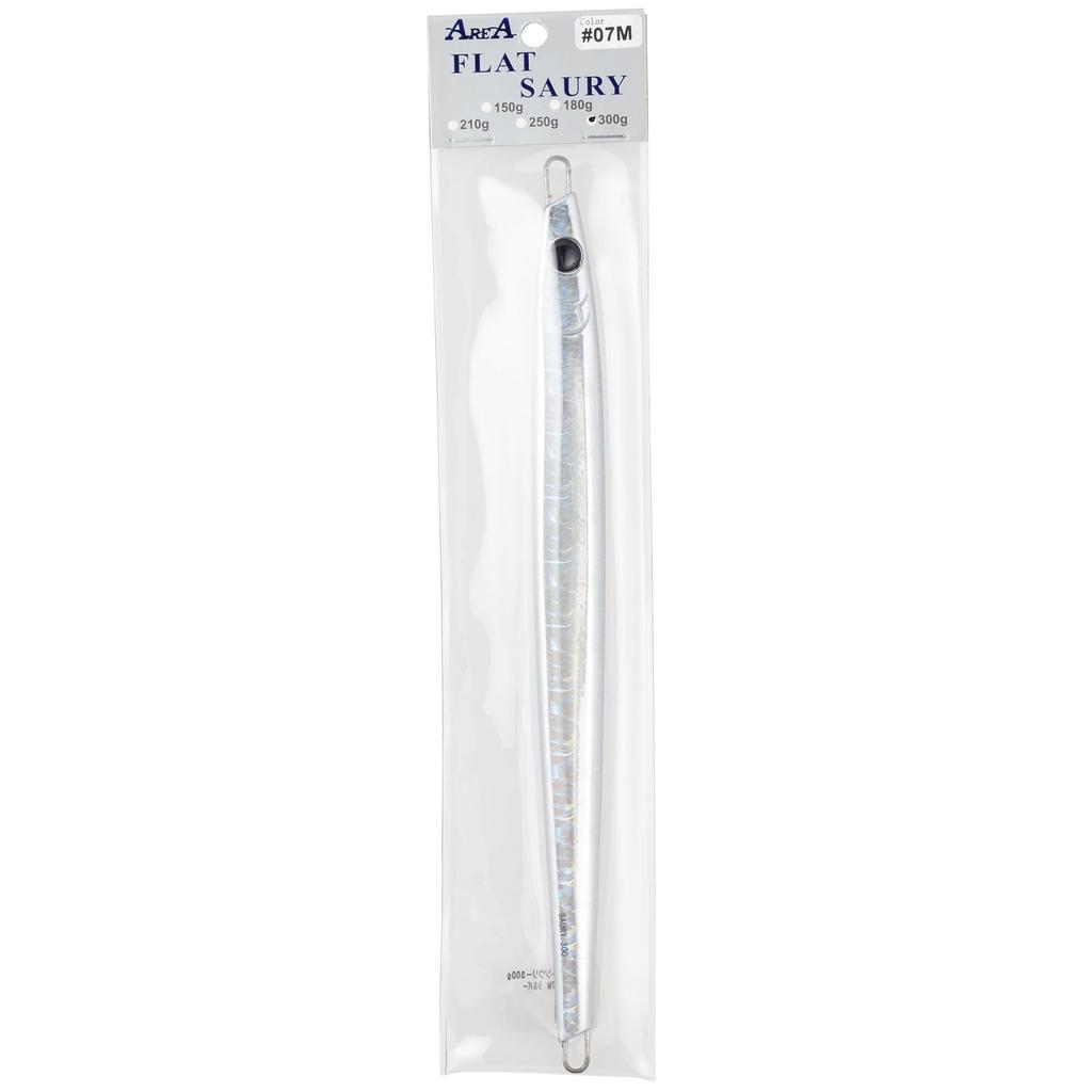 Area Flat Soul Magma Hologram Silver 300g Jig for Hairtail #07 (Long Pattern)