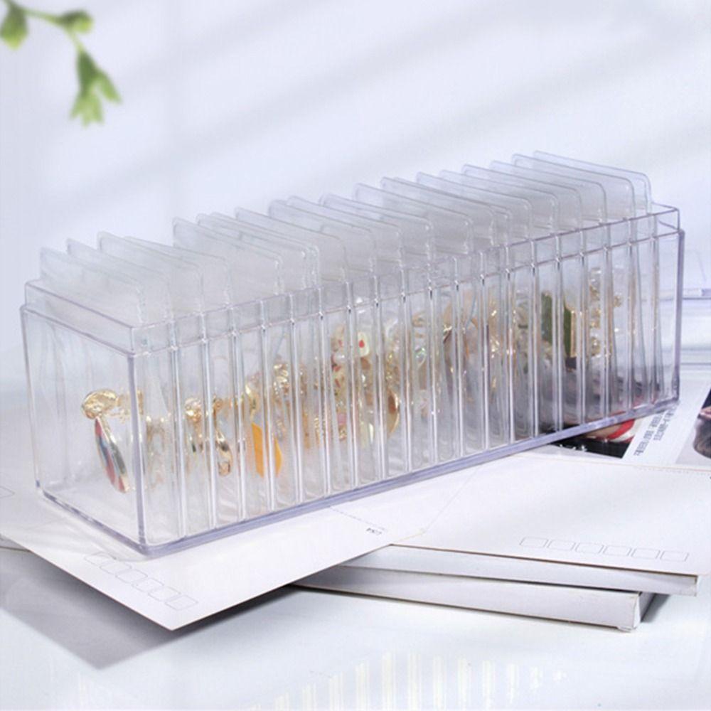 Transparent Acrylic Jewelry Box Keep Neat Jewelry Storage Case Clear Jewelry Organizer Earrings