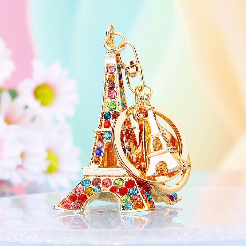 Eiffelturm Strass Schlüsselanhänger Anhänger - Metall Tasche Anhänger & Kreatives Geschenk