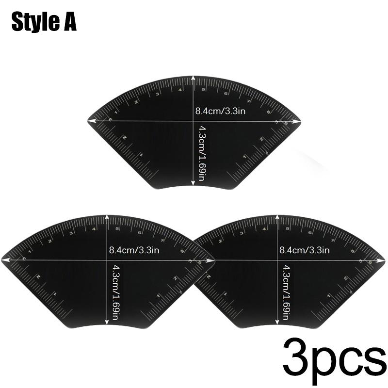 3PC Drawing Eyebrow Design Ruler Women s Instant Brow Shaper Fastdrawing Eyebrow Tool for Positioning Eyebrows Tattoo Accessorie