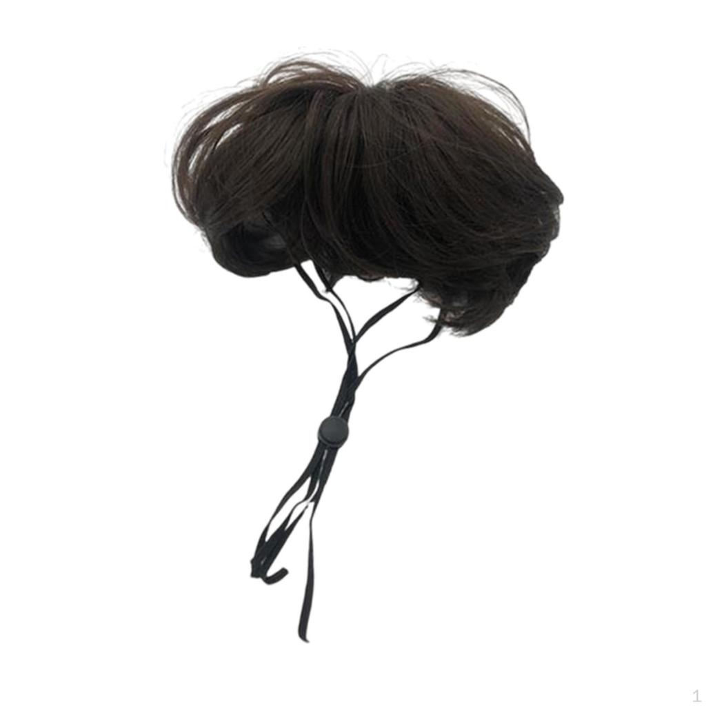 Wig Halloween Easy to Wear Elastic Belt Accessories Pet Costume Wigs Puppy for Birthday