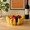 Bol de Fruta de Plátano Impreso en 3D, Soporte de Bandeja de Fruta de Gran Capacidad, Plato Decorativo para Servir Comida con Forma de Fruta para Cocina, Mesa de Comedor