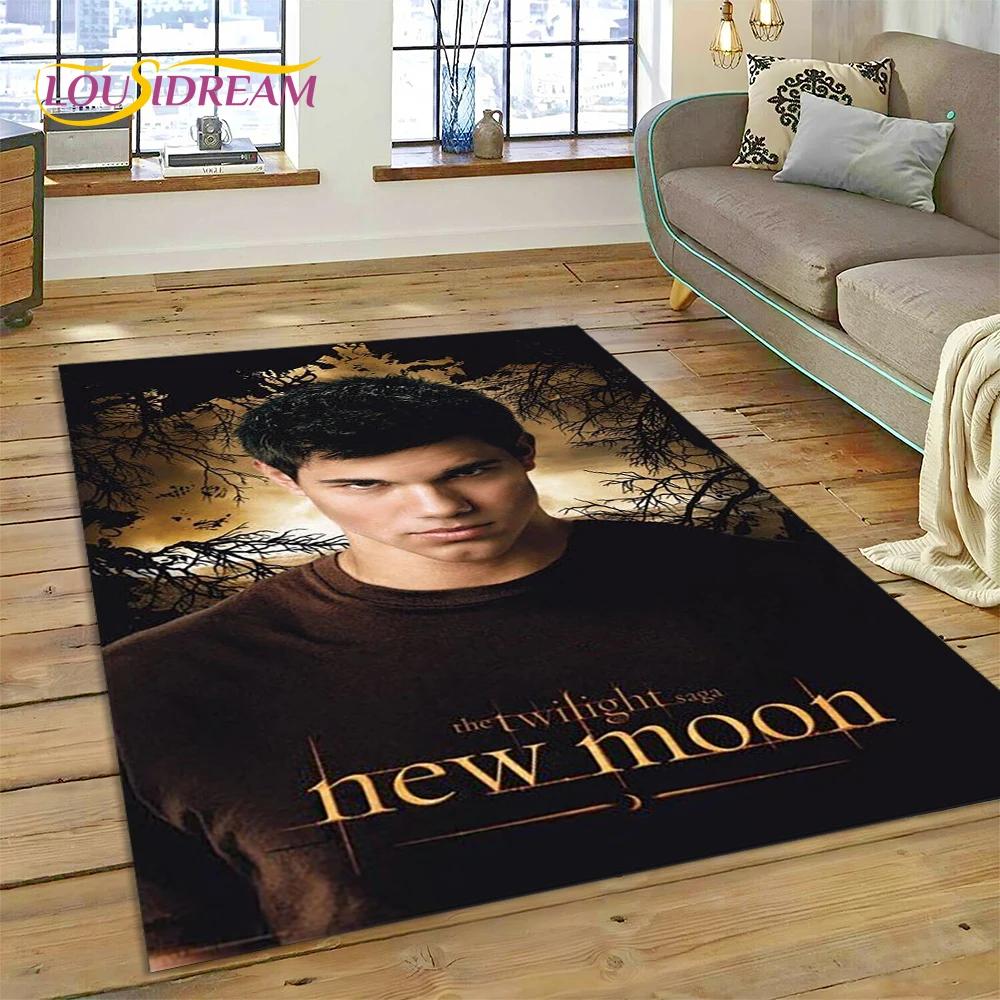 3D Saga Twilight Edward Bella Tapis Moquette pour Salon Chambre Décoration de Maison, Tapis de Sol Antidérapant Décoration pour Canapé Paillasson