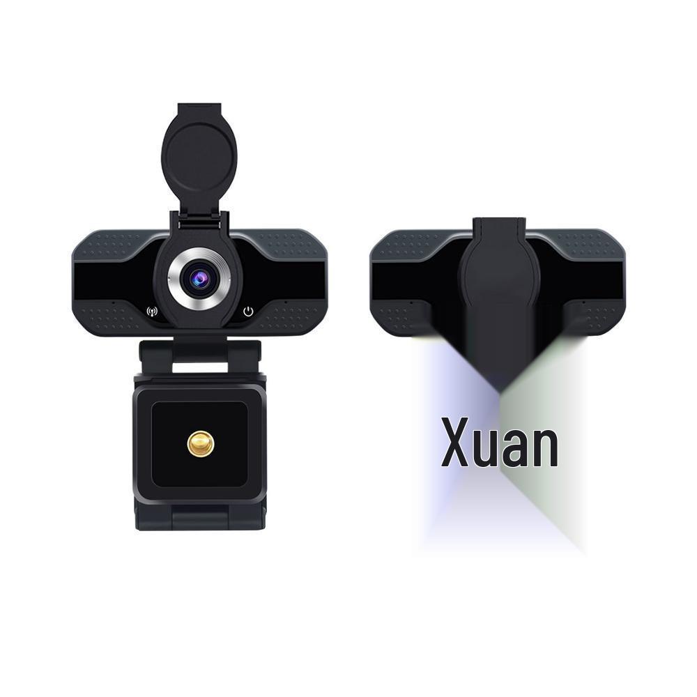 1080P HD Network Camera for Video Conference, Online Class, Live Broadcast with Privacy Cover & Stand, Driver-Free.