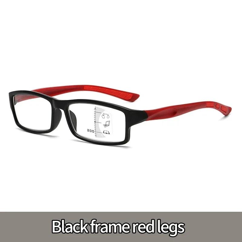 Vintage Multifocal Reading Glasses for Women Rectangular Progressive Eyewear Unisex Fashion Color Far Sight Sports Presbyopic