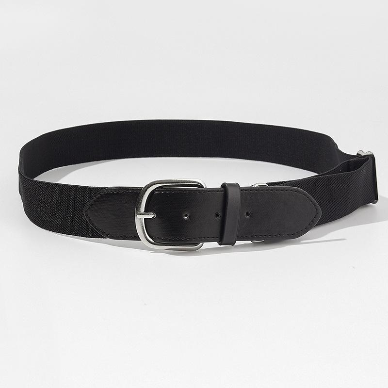 Outdoor Sports Adult Baseball Belt, Student Elastic Elastic Belt, Simple and Versatile Colorful Belt