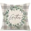 Rustikale Grünpflanzen & Blumen Bauernhaus KissenbezügeWohnzimmer Sofa Kissenbezug, weich und bequem, Schlafzimmer Raumdekoration