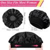 European and American Fashionable Women's Sleep Cap, High Elasticity Cap, Postpartum Hair Care Cap, Satin Wide Edge Sleep Cap