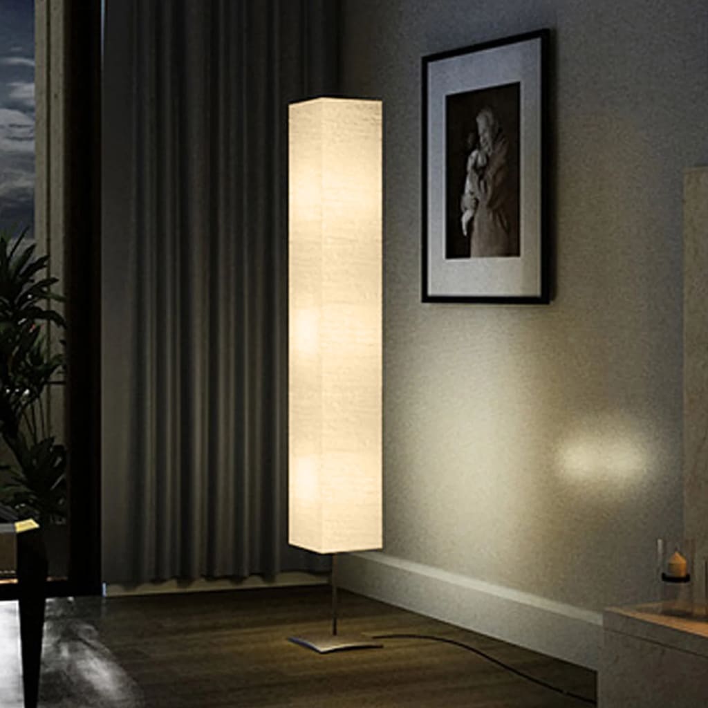 VidaXL Standleuchte mit Stahlständer 170 cm Beige