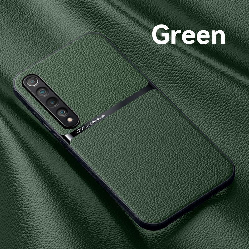 Funda For Xiaomi Mi 10 5G Case Luxury Slim Leather Car Magnetic Holder Back Cover For Xiomi Mi 10 Mi10 Soft Frame Protect Coque