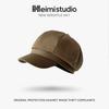 25 to early autumn new simple solid color retro octagonal hat women's versatile newsboy hat temperament cap tide