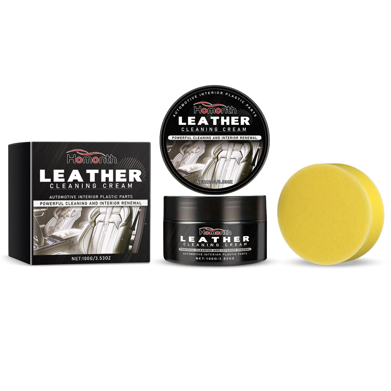 

Leather Cleaning Cream Long Lasting Leather Maintenance Car Seat Sofa Scratch Cracks Care for Leather Pant Bag Shoes Furniture