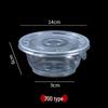 OLOEY Disposable Microwavable Plastic Bowls with Lids