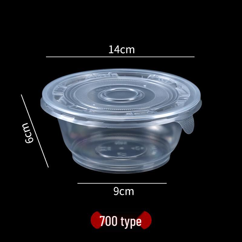OLOEY Disposable Microwavable Plastic Bowls with Lids
