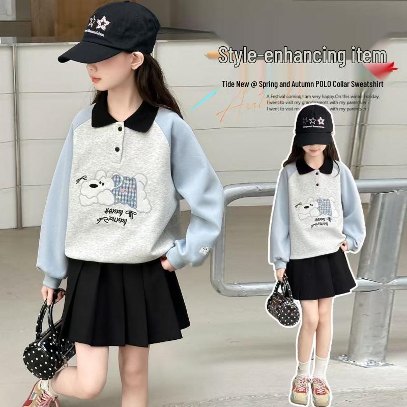 

Универсальный свитшот для девочек, осень 2025: Повседневная мода для детей 170