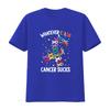 Womens Cancer Awareness T Shirt Whatever Color Sucks Black vintage Washed streetwear Top For Everyday Wear Stylish Breathable