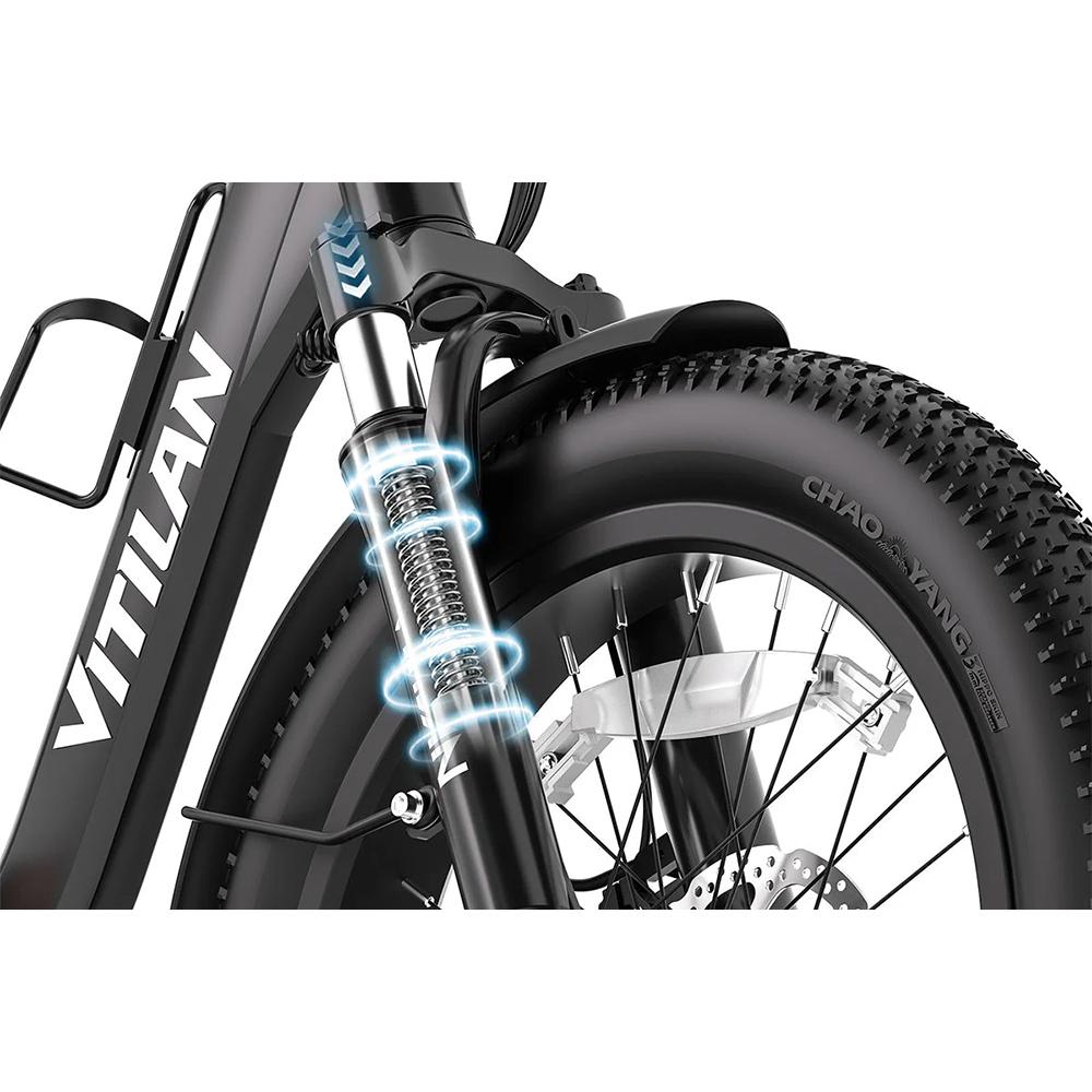 Electric Bicycle Foldable Vitilan 20" 750W Motor City Ebike 48V 13AH Max Range 60Km 7 Speed Top Speed 45Km/h U3