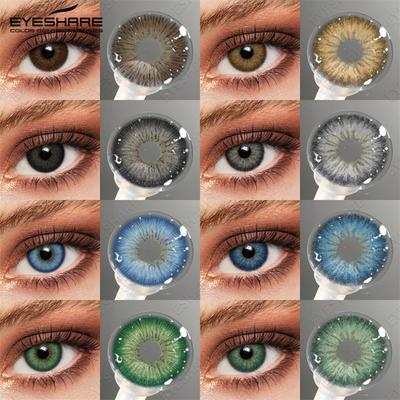 Natural Color Contact Lenses Gray Contacts for Eyes Blue Beautiful Pupils Yearly Brown Colorful Contact Green Lenses