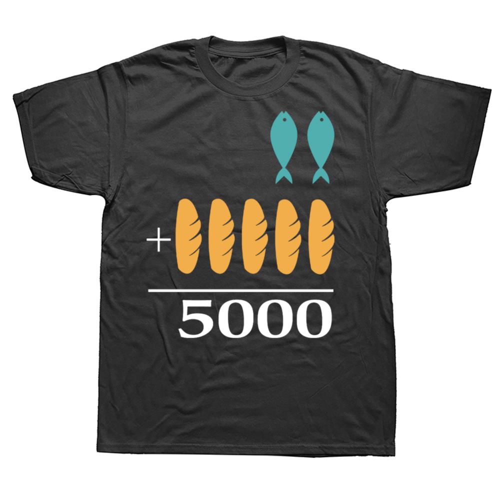 

Jesus 2 Fishes 5 Loaves Men s T-Shirt 5000 Chosen Against The Current Women Tee Shirts Graphic Fashion Novelty Gifts - Men s ... 5XL різнокольоровий