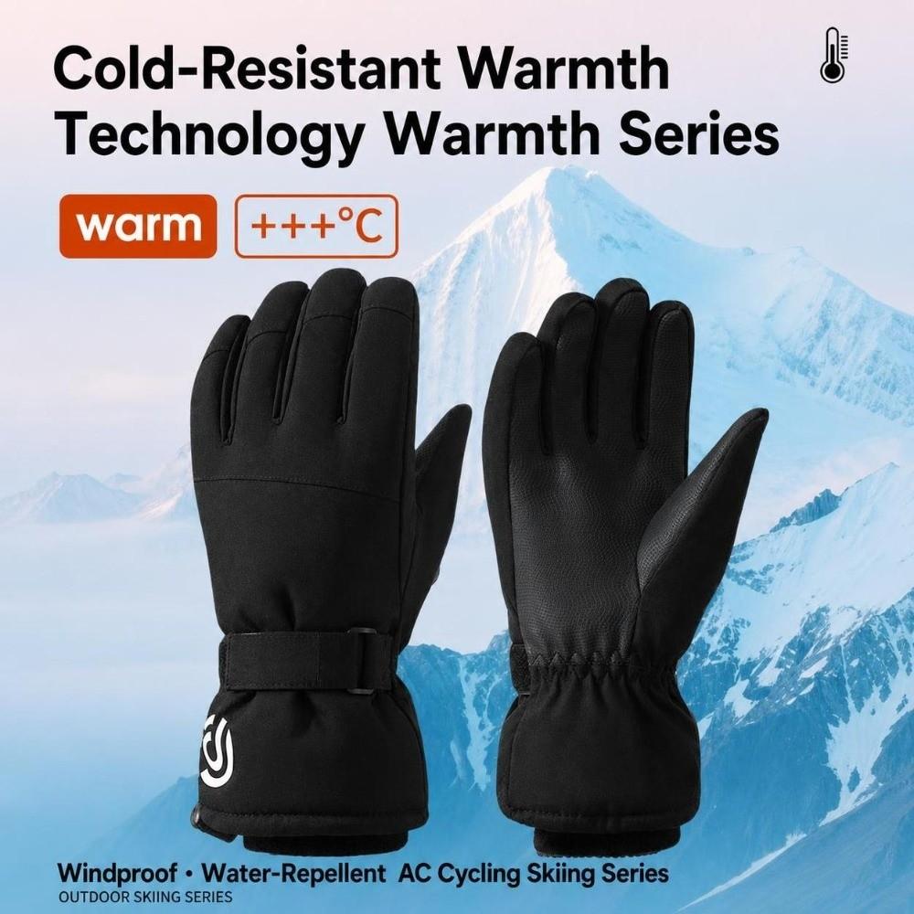 Keep Warm Skiing Gloves Windproof Snow Gloves Universal Outdoor Cycling gloves  for Men Women