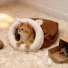 Soft Warm Cat Sleeping Bag Comfortable Winter Pet Bed Self-Warming Semi-Enclosed Puppy Cave Winter