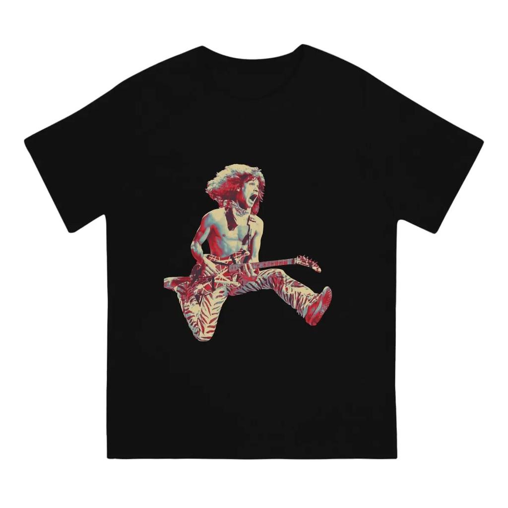 Beliebte Metal Rock Band T-Shirts für Unisex Baumwolle Mode für Unisex T-Shirts O-Ausschnitt Van Halen T-Shirt Kurzarm Kleidung Sommer
