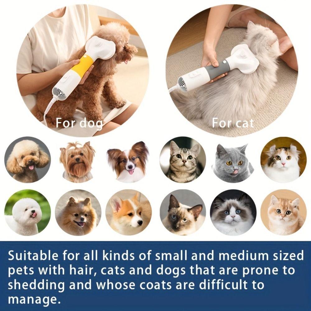 Quiet Pets powerful hair dryer brush EU/AU/UK/US Plug Dog Drying Brush Hair Comb  Kitten Cat
