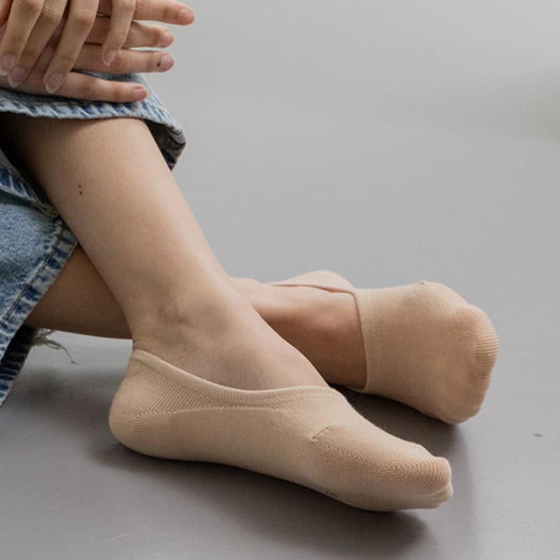 STUDIO SOCKSTOP [10PACK] Women's Basic Fake Socks 4 COLORS