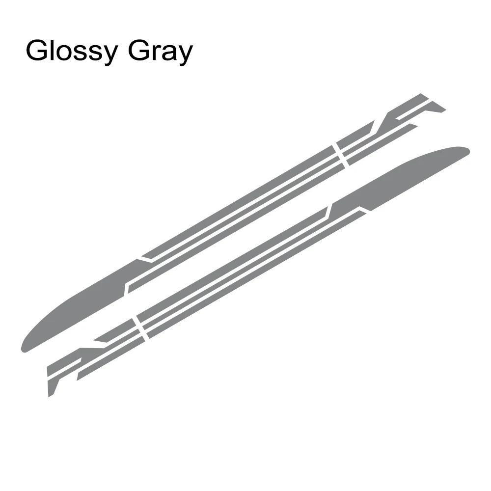 2PCS Racing Sports Style Stripe Car  Body Side Sticker Rocket Graphics Decal Pickup Auto Modified Decoration Sticker Accessories