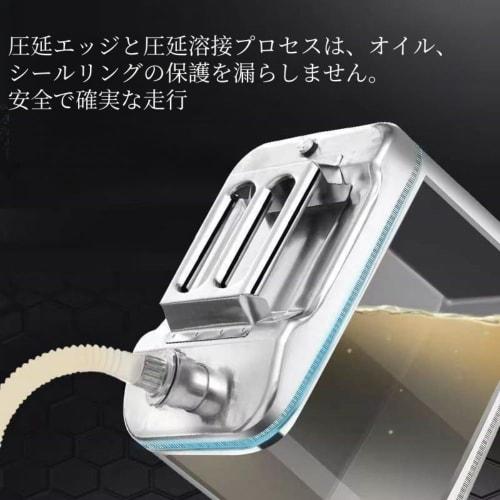 Sivro 10L Stainless Steel Motorcycle Gasoline Can, Horizontal Type, Emergency Can, Portable, Essential for Outdoor Activities, Travel, First Aid, and