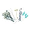Dried Flowers - MÉGACRÉA DIY - Blue - 10 Pieces - H Up To 13 Cm - Elegant Decoration