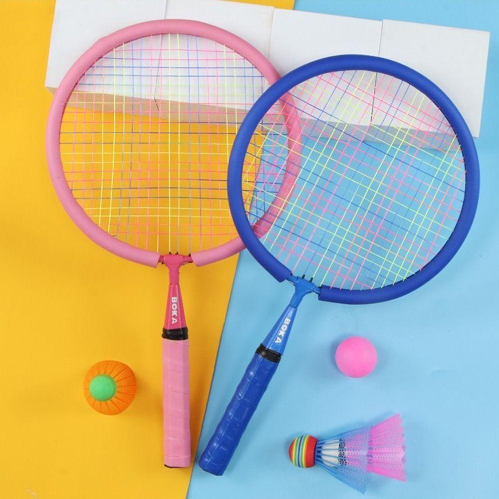 Bærbare Badmintonracketer for Barn Lett Badmintonrackertsett Innendørssport