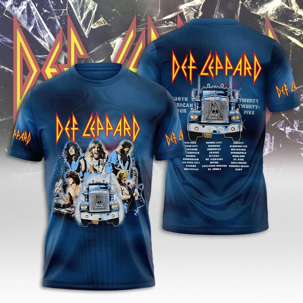 Def Leppard Tour 2025 Limited Edition Unisex T Shirt All Size S-5XL Unisex T-Shirt S