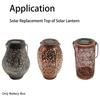 Solar Lantern Lights Replacement Top Bulb Replacement for Outdoor Hanging Lanterns DIY for LED Solar Lights Garden Decor