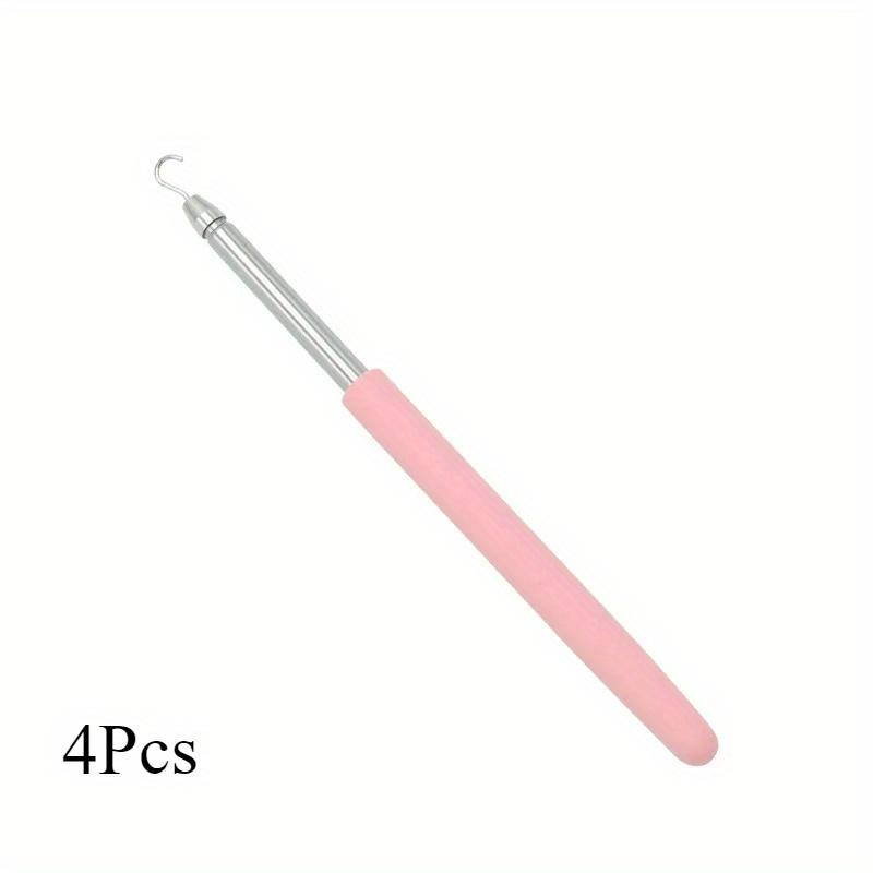 

4 шт. Инструмент для надевания браслетов, помощник для ювелирных изделий, помощь в застегивании, быстро расстегивающееся крючковое оборудование, плоскогубцы, застежки, стяжки, молния, рукоделие розовый