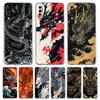 Chinese Dragon Transparent Phone Case for Samsung Galaxy A12 A50 A52 A70 A40 A10 A20 A30 A02 A03S A04 Cover Silicone Shell Capas
