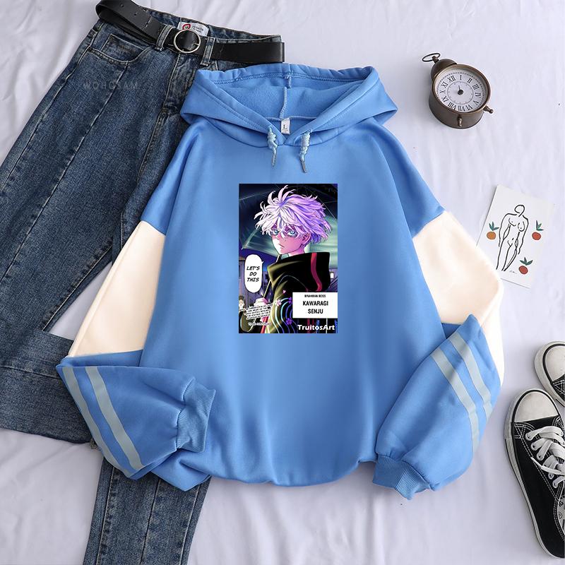 

2024 Горячие Аниме Senju Kawaragi Tokyo Revengers Манга Лоскутные Толстовки Harajuku Эстетическая Графика Большие Толстовки Itself 4XL хаки/синий