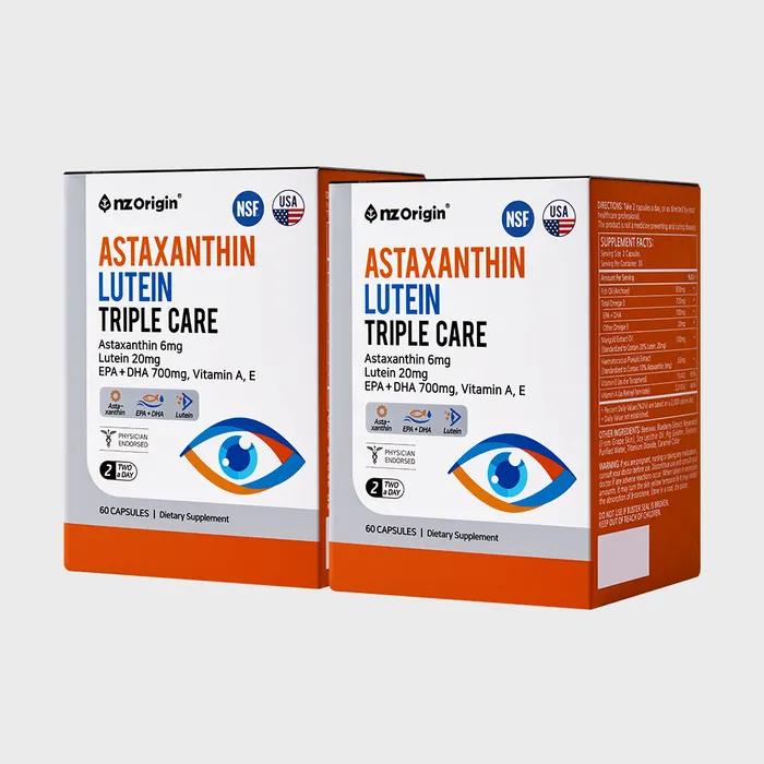 Astaxanthin Lutein Triple Care (60 Capsules) X 2 Bottles